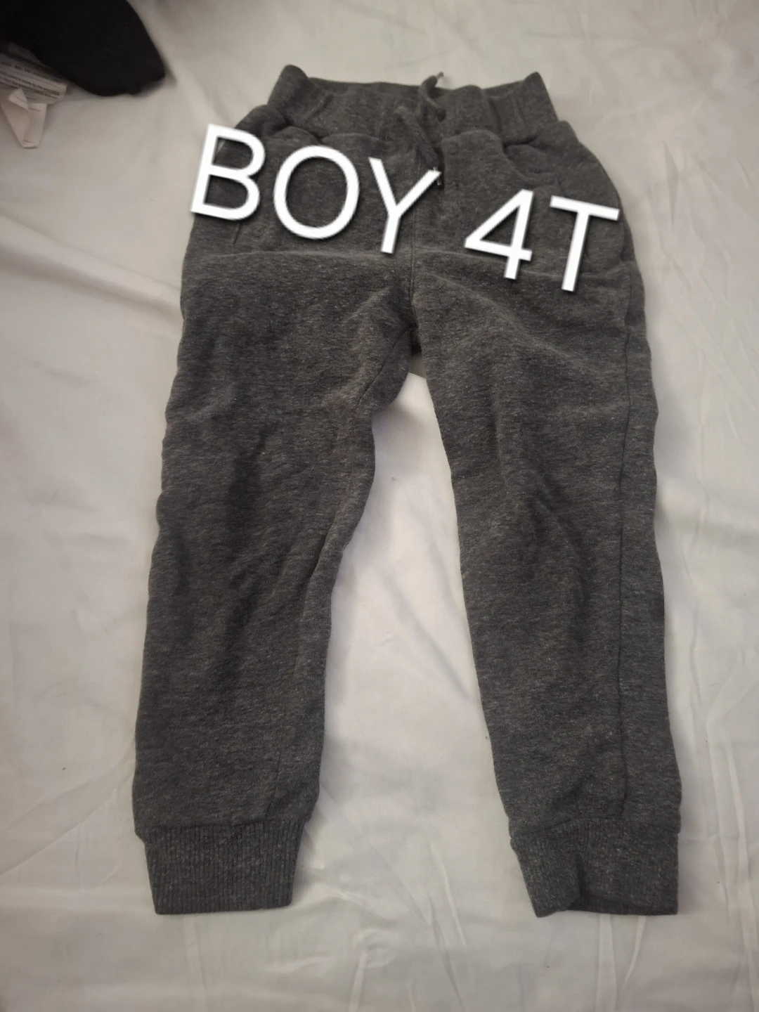 Grey Jogger Pants - Boy 4T