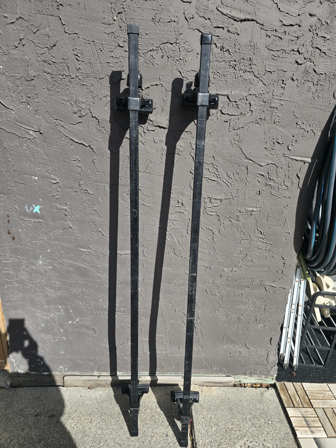 65" Square Crossbars + Terzo Foot Pack with locks