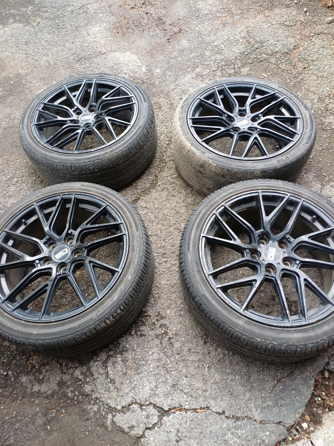 Set of 4 Black Aftermarket Wheels - photo 5