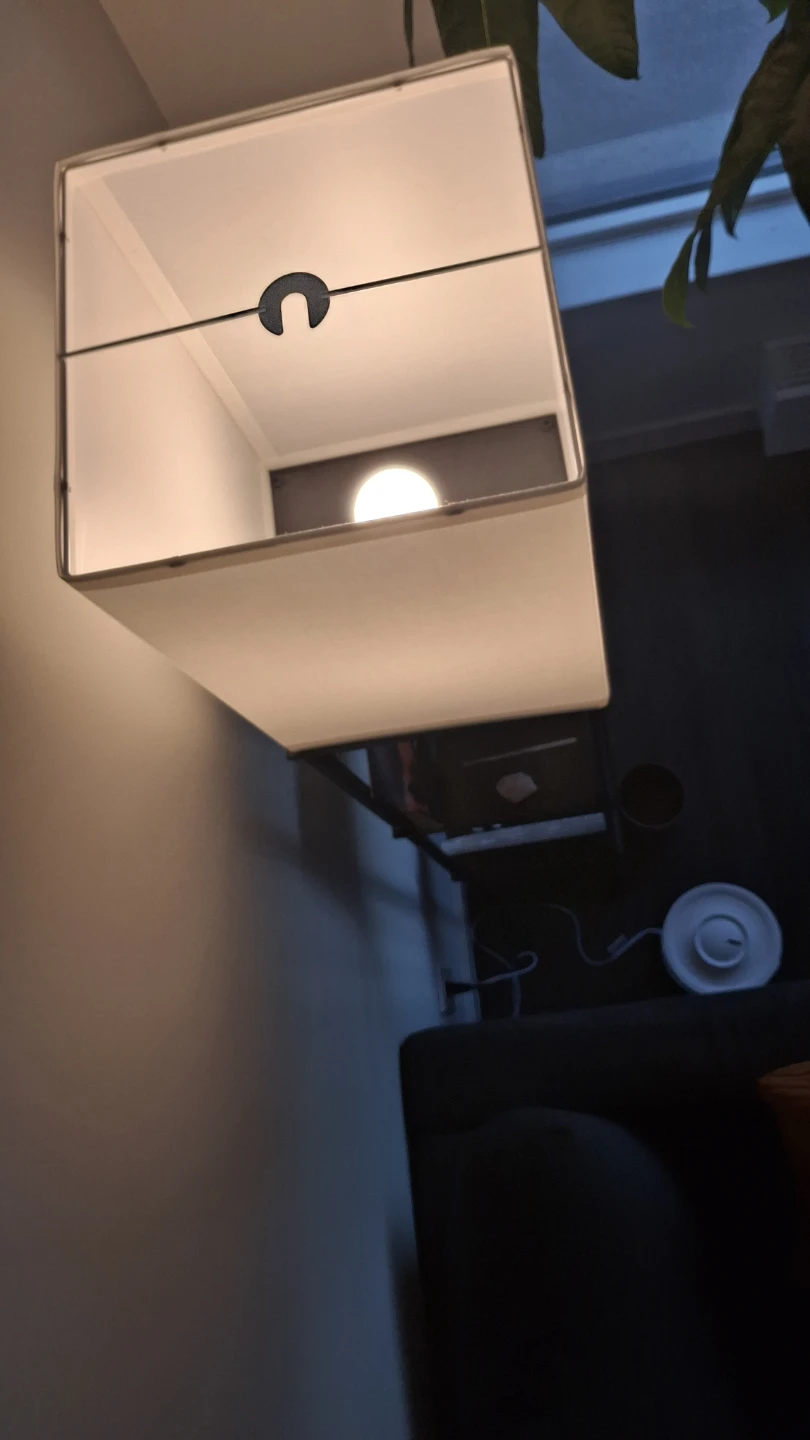 Shelf Floor Lamp with White Square Shade - photo 3