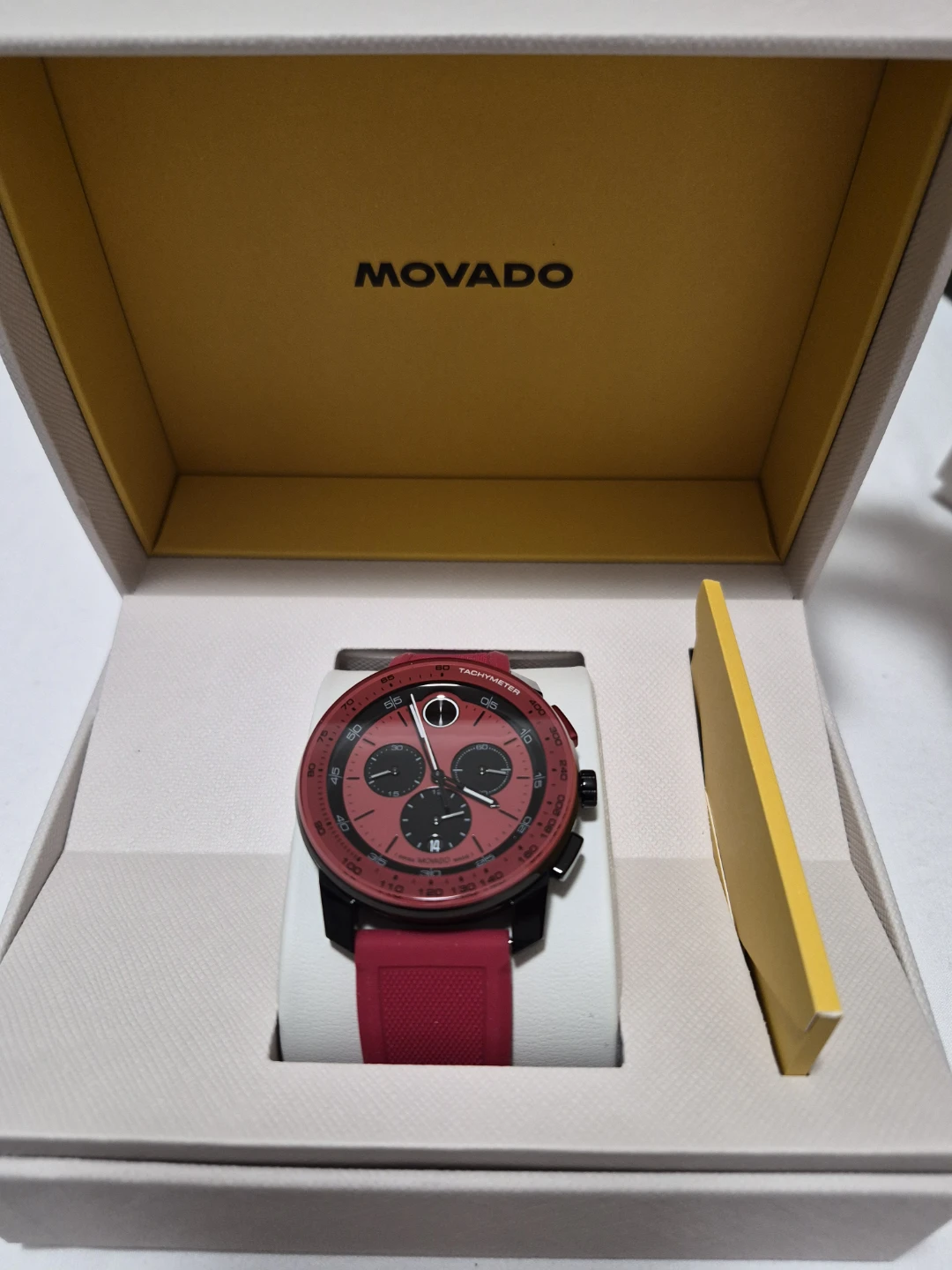 Brand new  Red/Black original BOLD TR90 Chronograph watch - photo 2