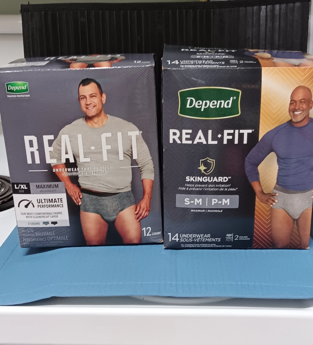 Depend Real Fit Underwear - L/XL and S-M