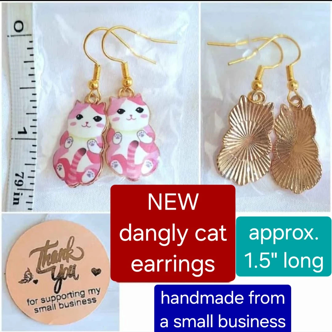 Cat Earrings - NEW - photo 2