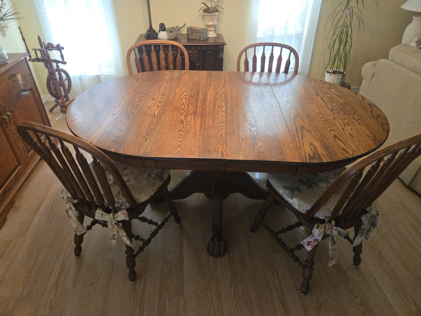 Wooden Dining Table and Chairs Set