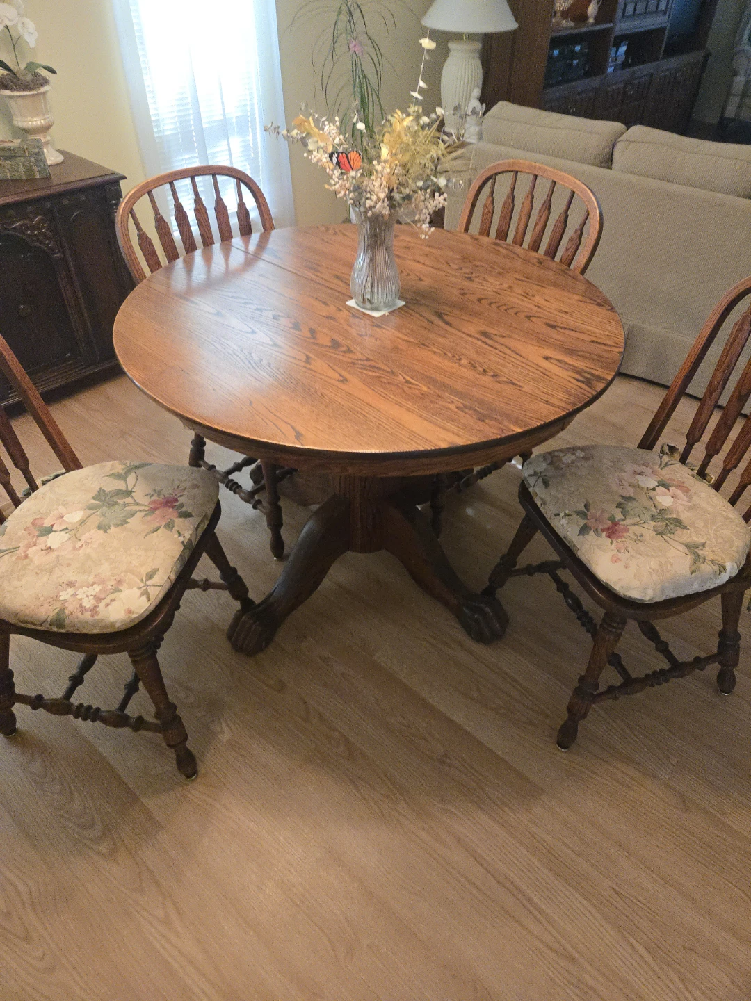 Wooden Dining Table and Chairs Set - photo 2