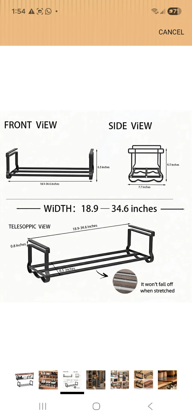 Adjustable Shoe Rack Shelf - photo 3