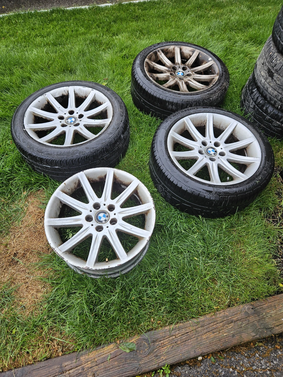 18" BMW Alloy Wheels (Set of 4) with winter tires