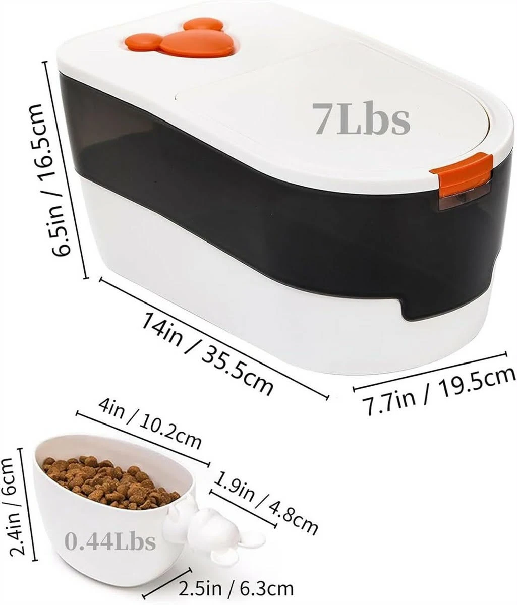 10Lbs Pet Food Storage Container with Scoop - photo 2