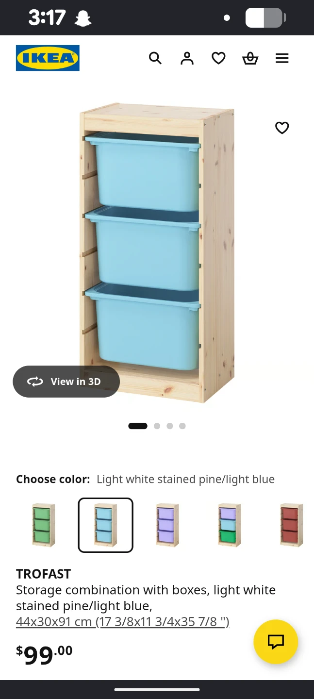 IKEA TROFAST Storage Combination with Pink Bins - photo 5