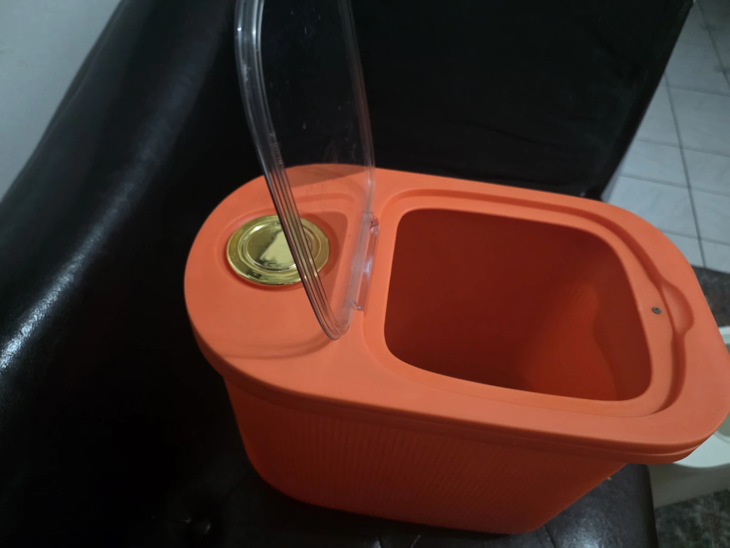 Orange Kitchen Storage Container with Lid