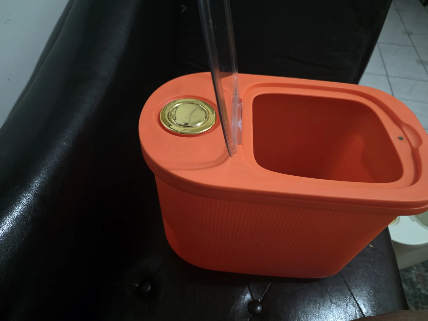 Orange Kitchen Storage Container with Lid - photo 2