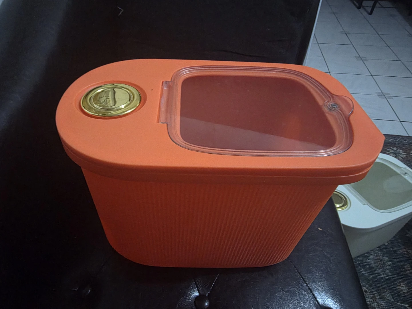 Orange Kitchen Storage Container with Lid - photo 3