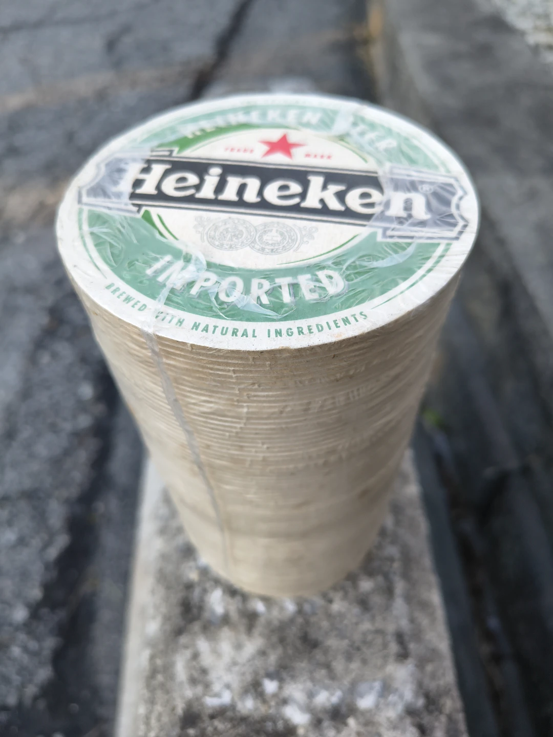 Heineken coasters double stack