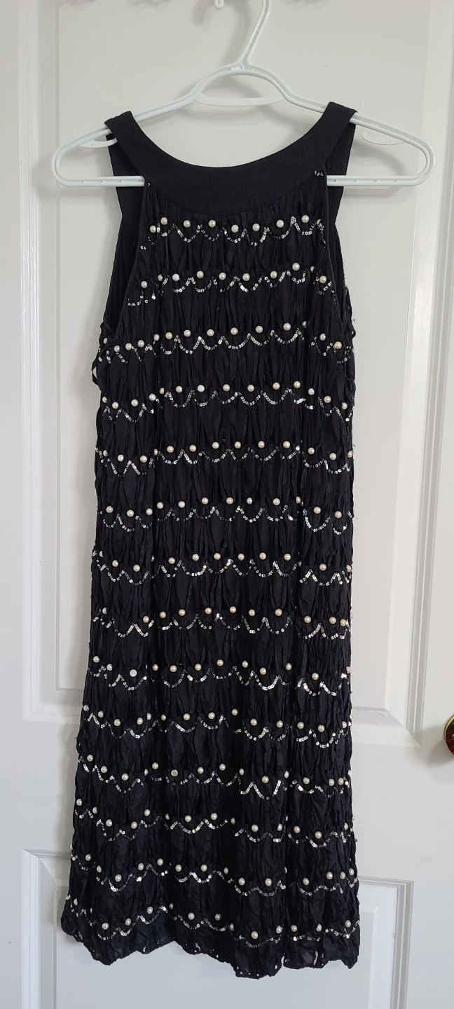Black Evening Dress with Matching Mesh Shrug - photo 2