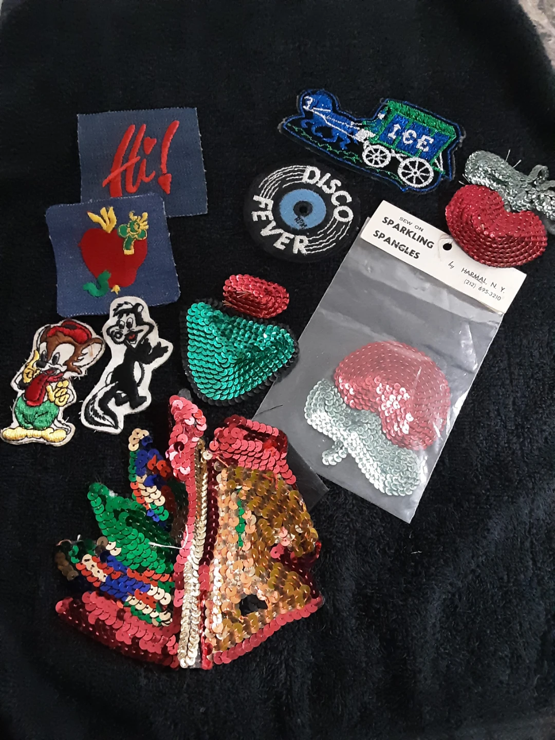 Assorted Sequin & Embroidered Patches