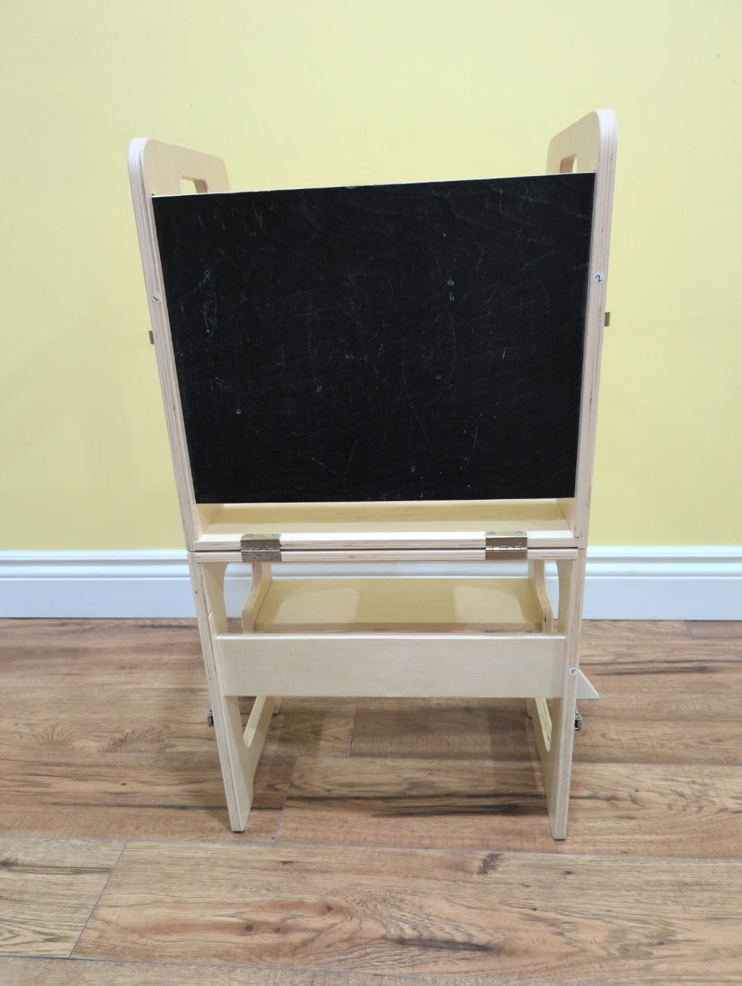 Wooden Toddler Learning Tower with Blackboard - photo 4