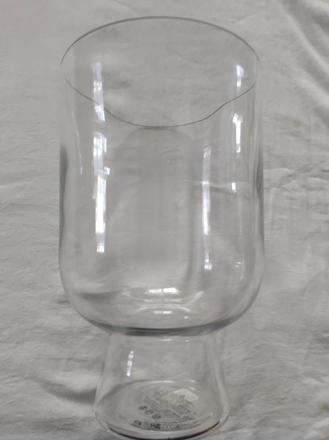 Large Clear Glass Vase or Candle Holder - photo 5