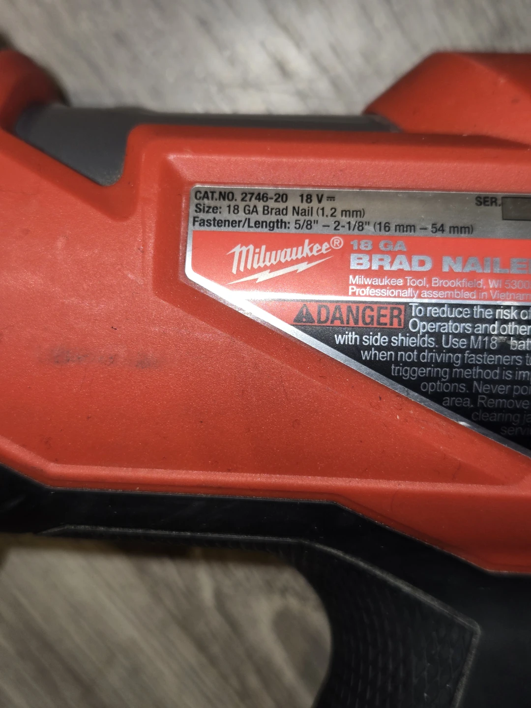 Milwaukee M18 FUEL 18-Gauge Brad Nailer (Tool Only) - photo 3