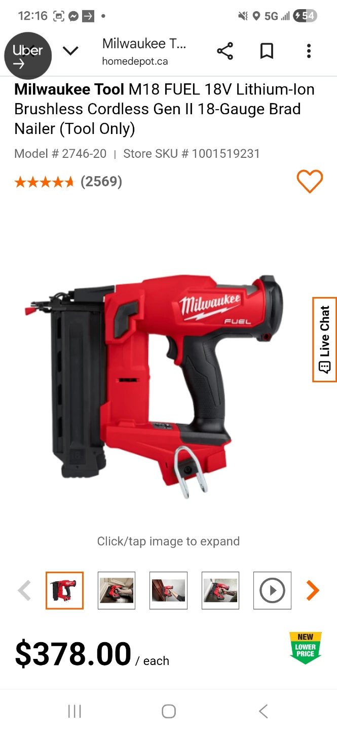 Milwaukee M18 FUEL 18-Gauge Brad Nailer (Tool Only) - photo 4