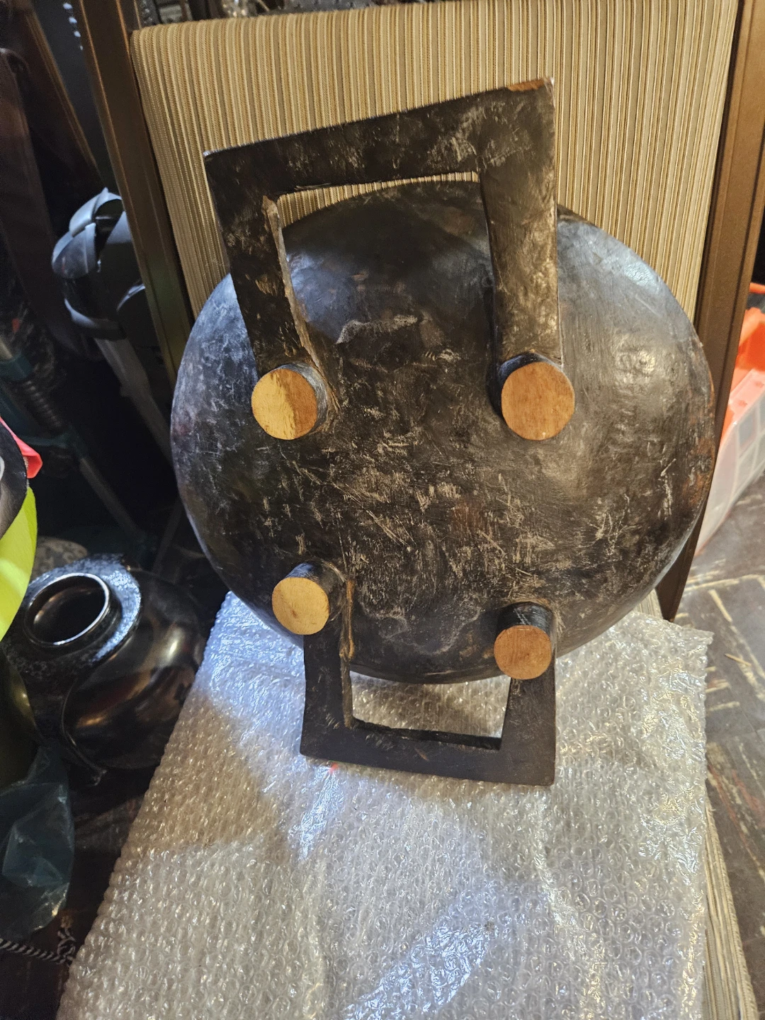 Large Wooden Decorative Bowl - photo 4