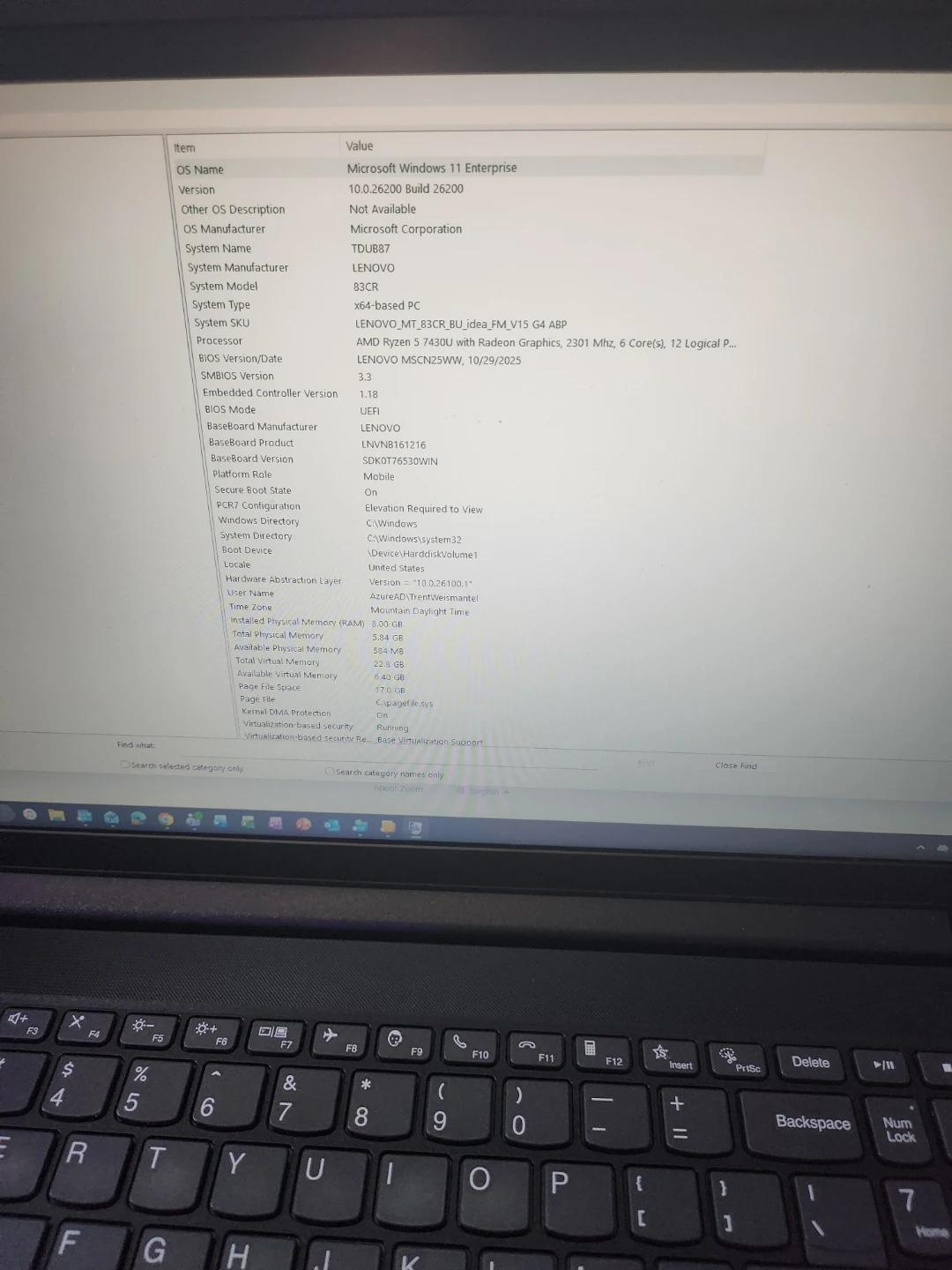 Lenovo TDU887 Laptop with Windows 11 Enterprise