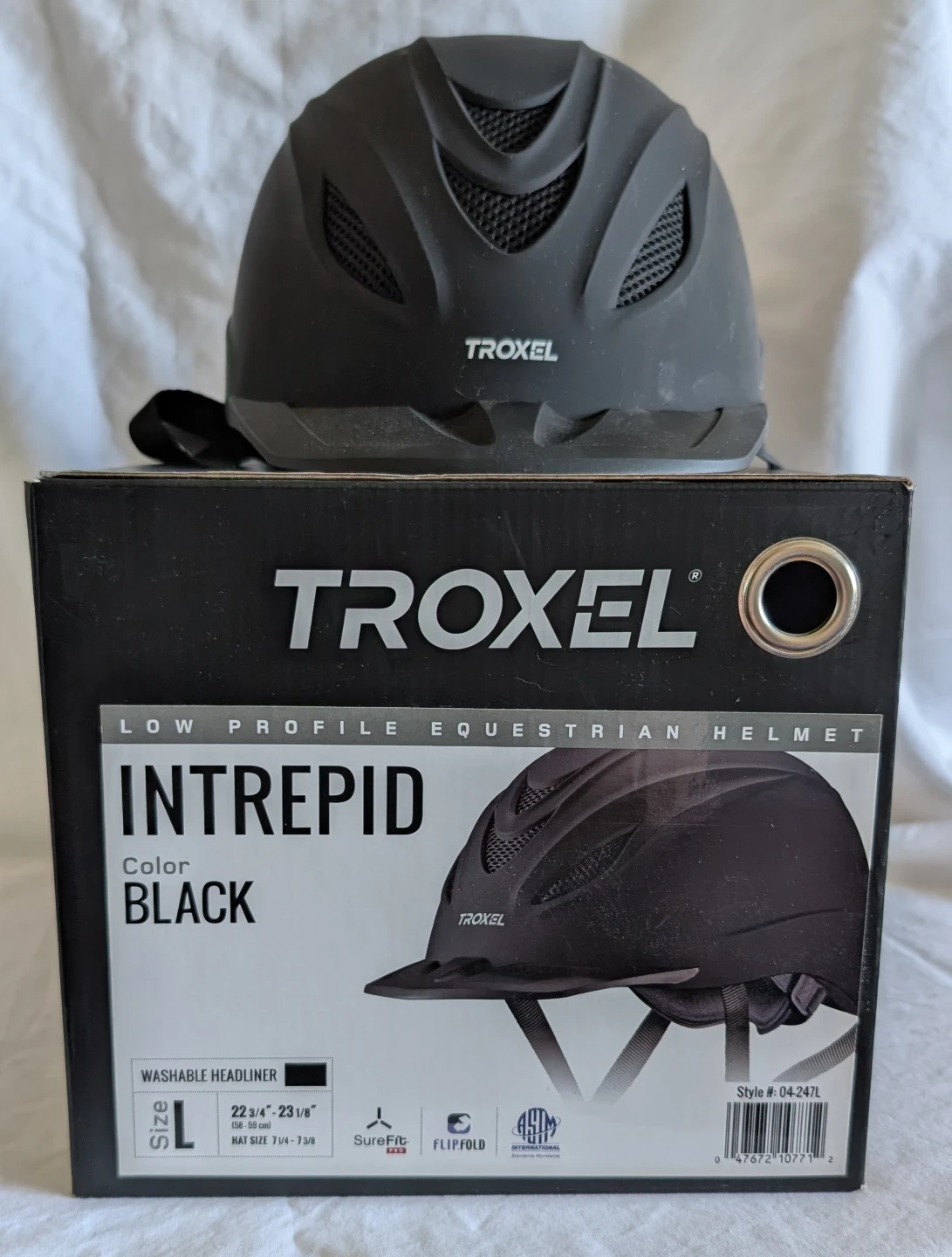 Troxel Intrepid Low Profile Equestrian Helmet - Black, Size L - photo 2