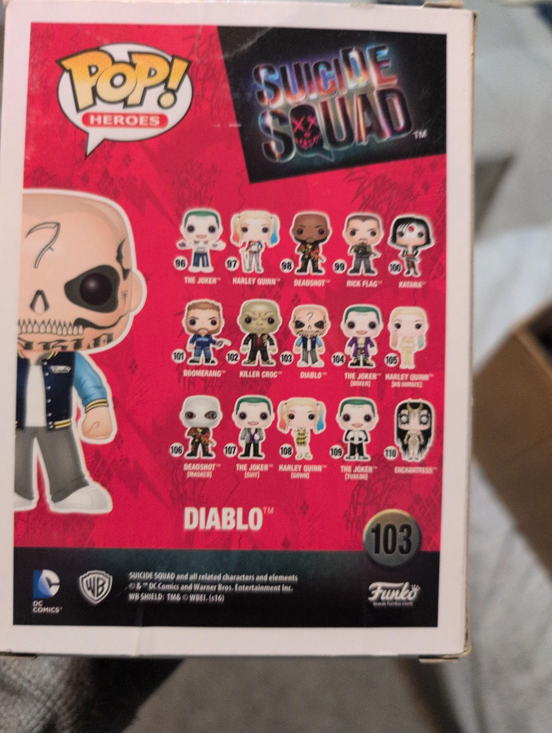 Funko Pop! Suicide Squad Diablo Vinyl Figure #103 - photo 2