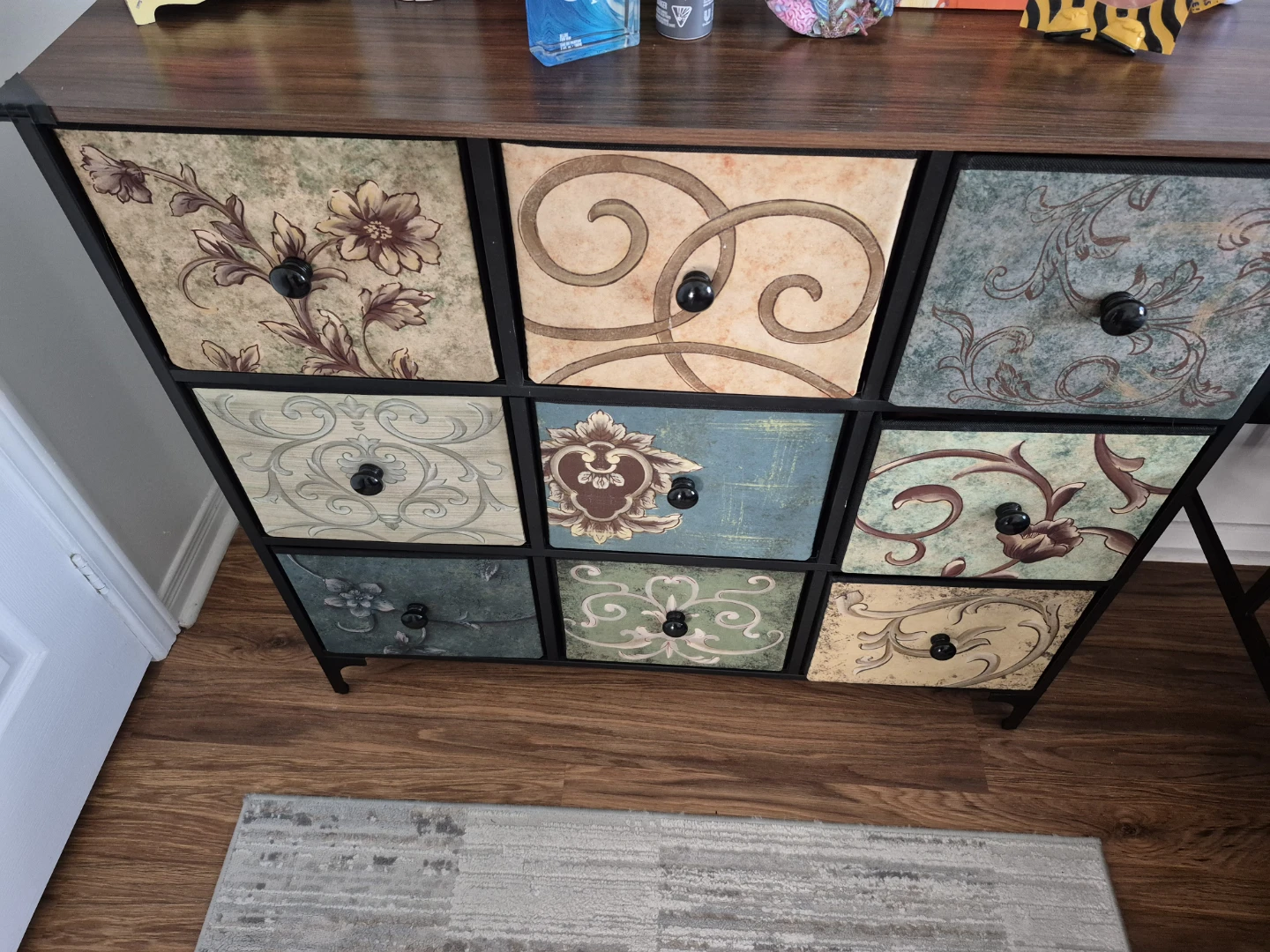 Fabric 9-Drawer Storage Multi-Use Cabinet