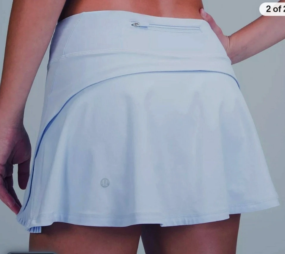 LULULEMON Play Off The Pleats Pastel Blue Athletic Skirt, Size 6 - photo 2
