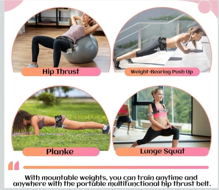 NEW!   2 Hip Thrust Belts for Weight Training