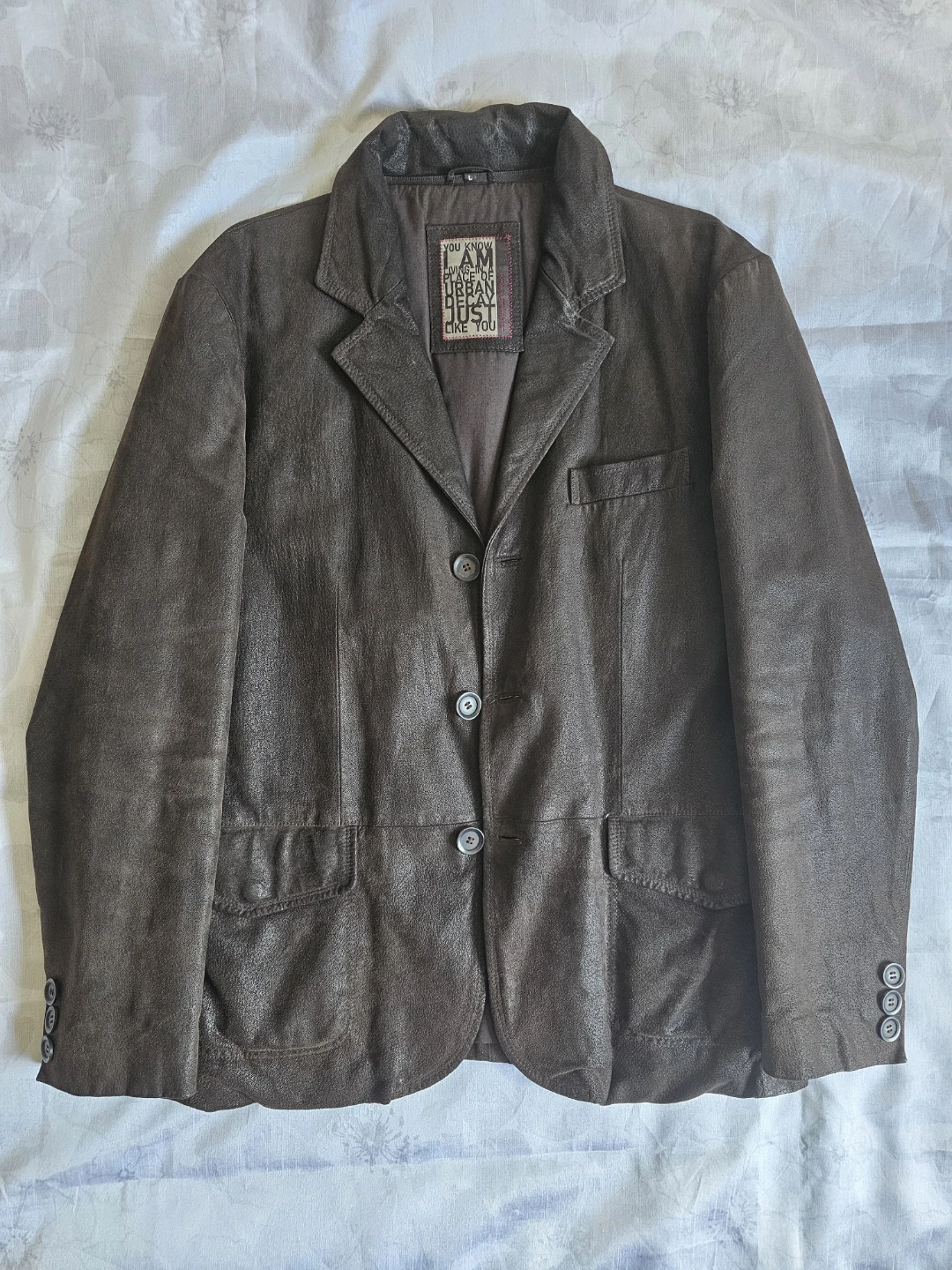 Angelo Litrico Leather-Look Blazer Jacket - Size L - photo 2