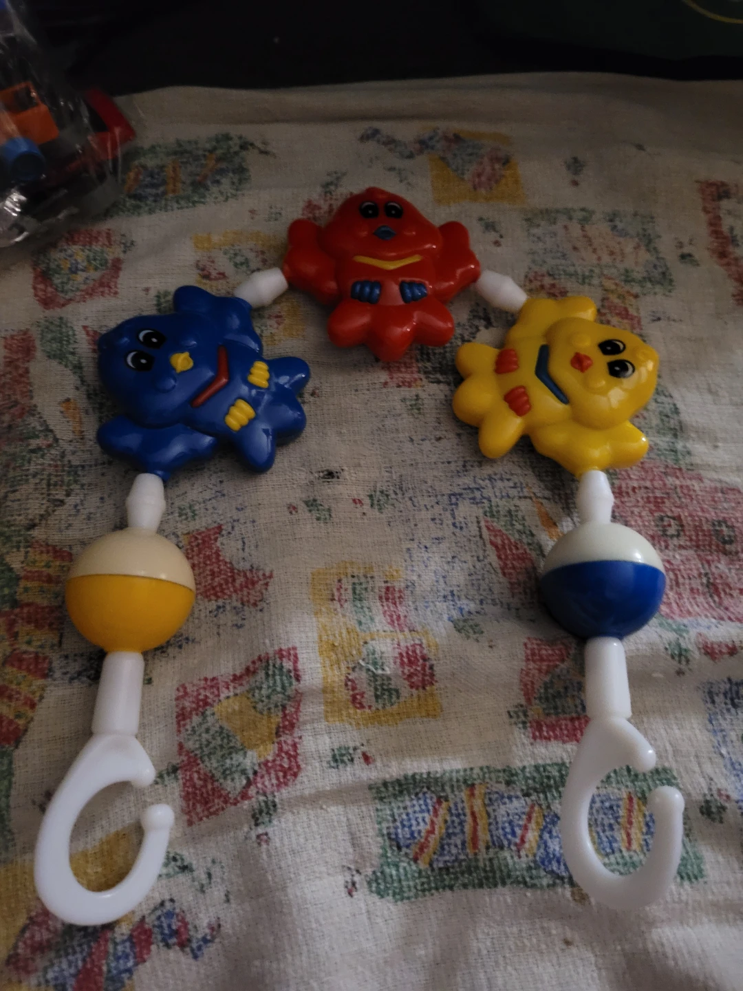 Vintage carseat baby toy