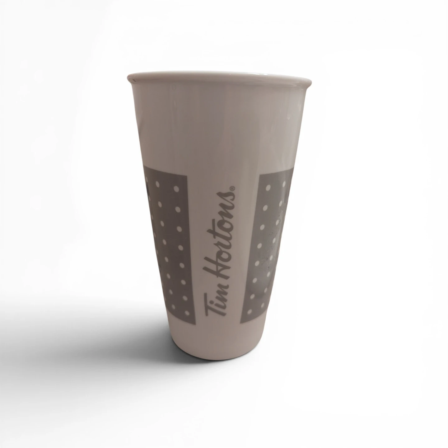 NEW never used Ceramic Tim Hortons Travel Mug Tumbler With Lid - photo 2