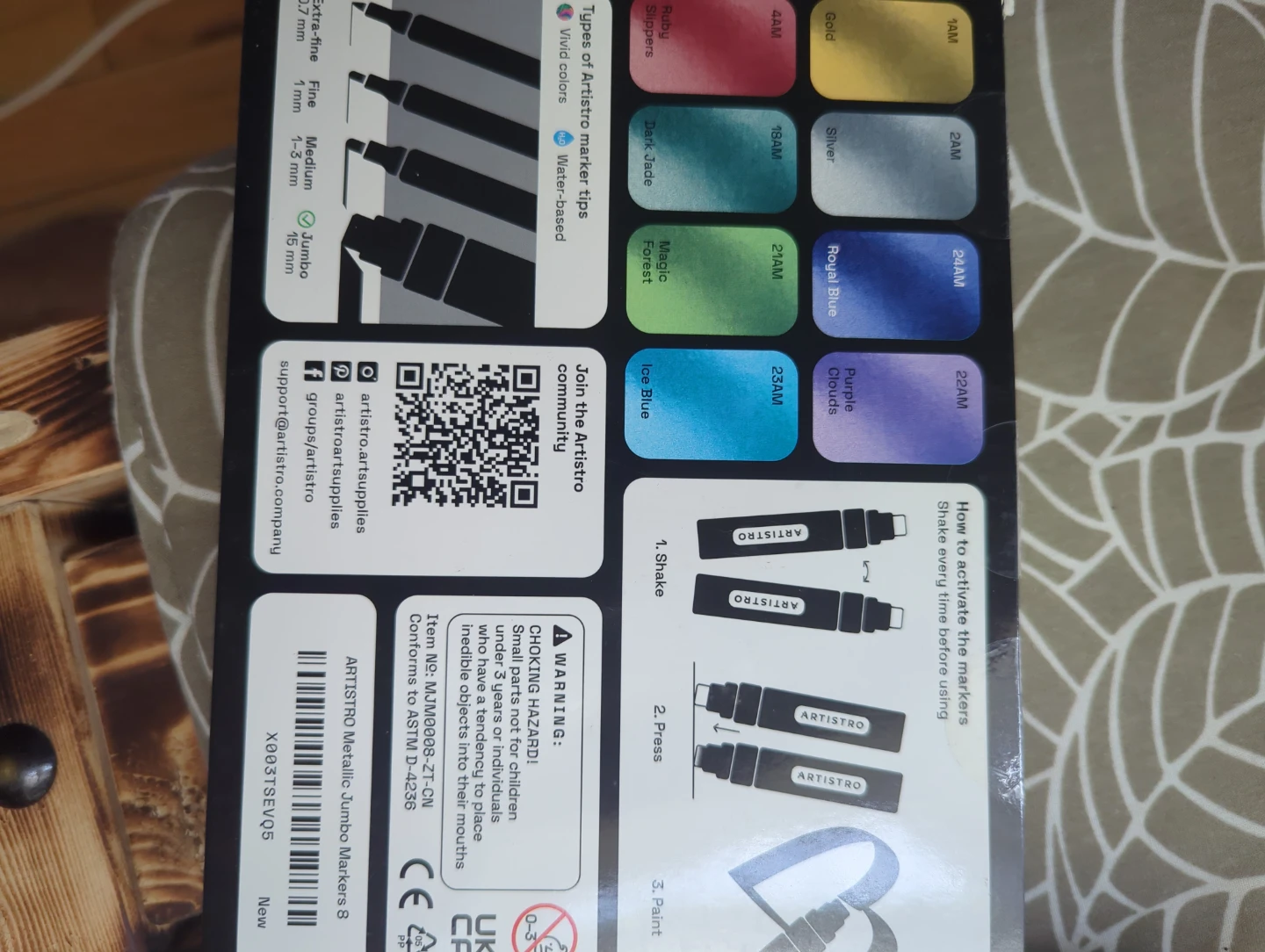 ARTISTRO Metallic Jumbo Markers Set