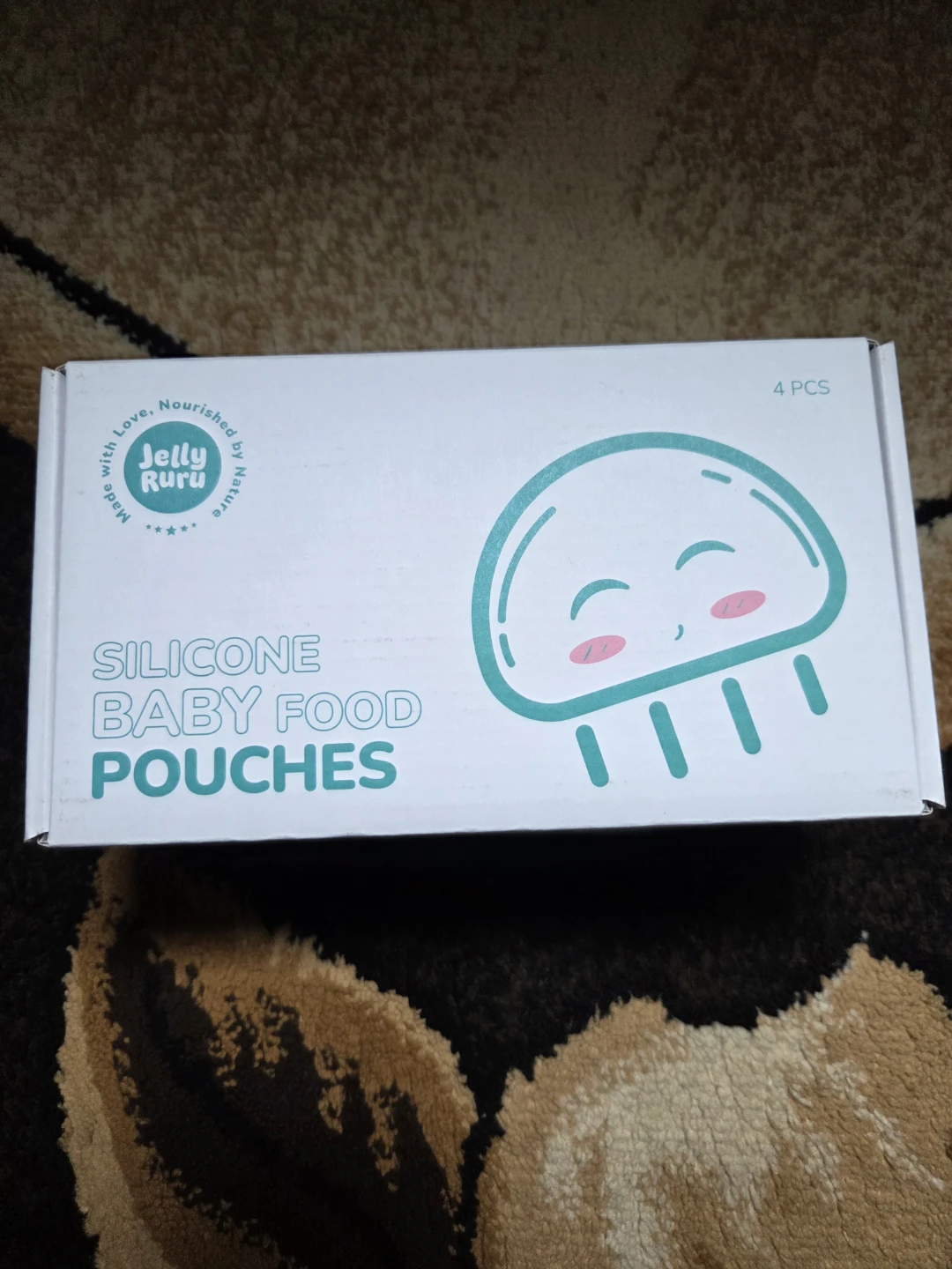 Jelly Ruru Silicone Baby Food Pouches - 4 Pack