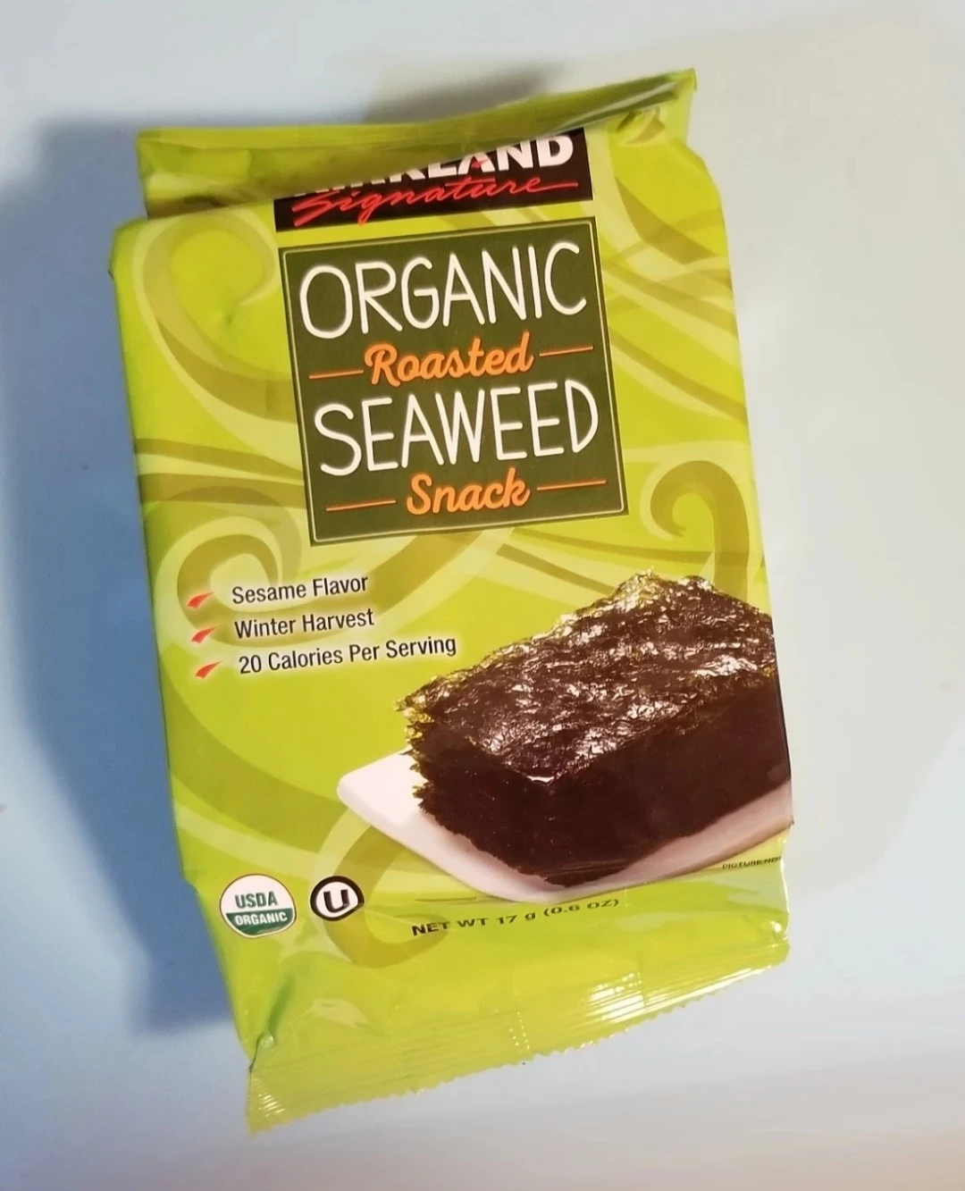 NEW Kirkland Signature Organic Roasted Seaweed Snack, Sesame ⚽