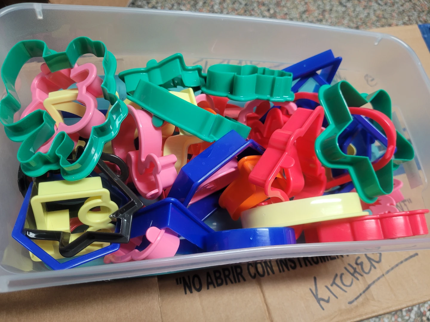 Assorted Plastic Cookie Cutters