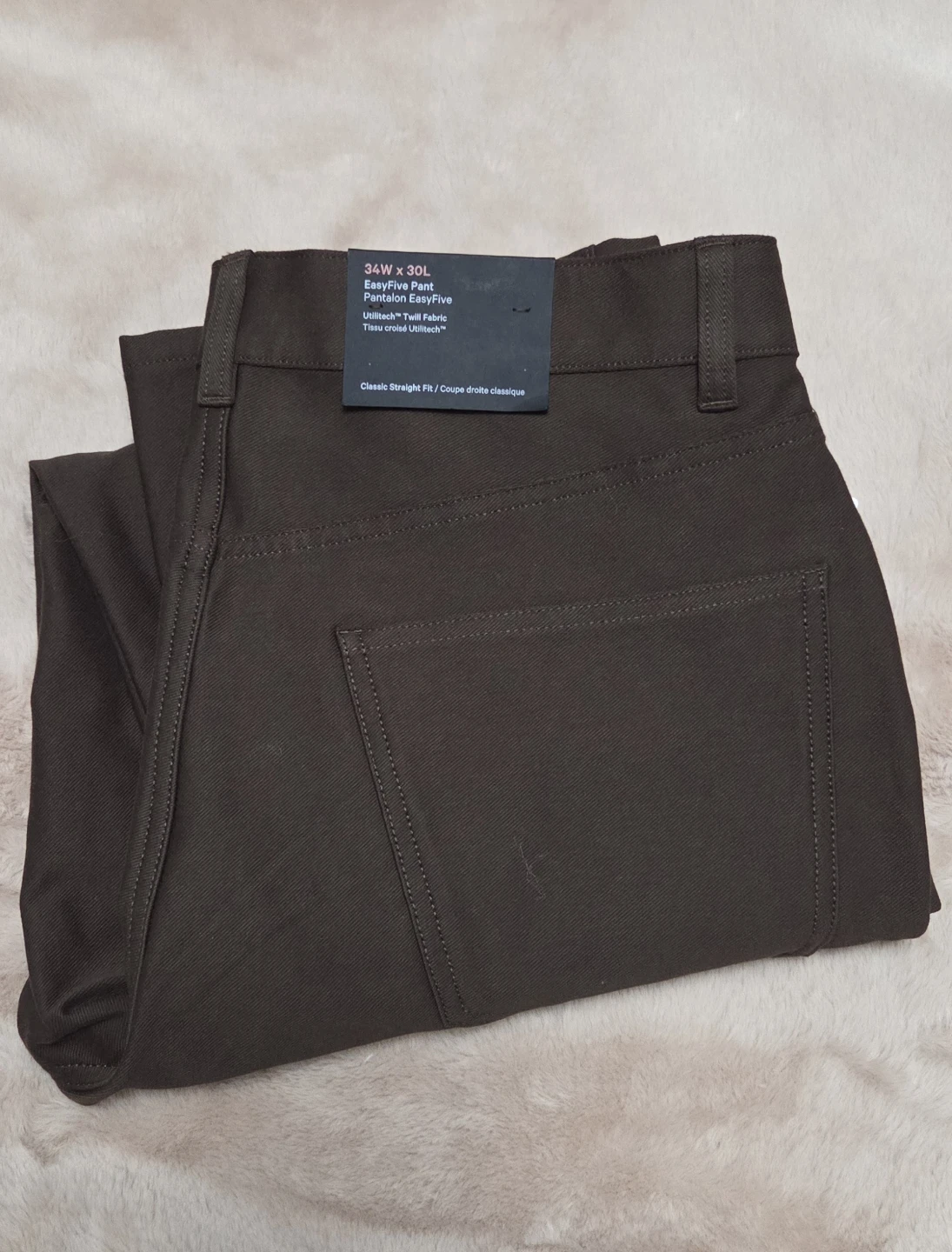 EasyFive Pant 34W x 30L - Classic Straight Fit