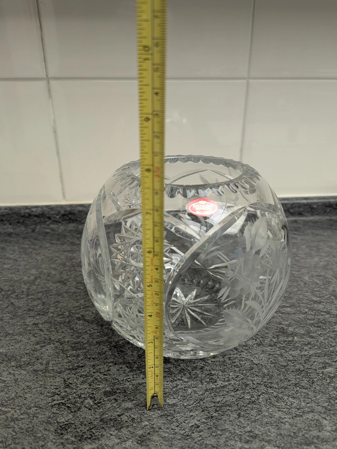 Schonborner Bleikristall Glass Vase - photo 4
