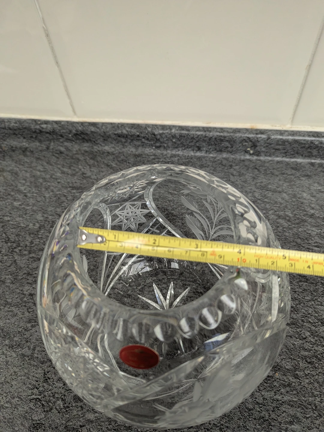 Schonborner Bleikristall Glass Vase - photo 5
