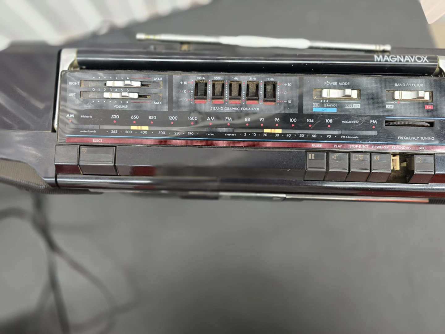 Magnavox Boombox CD Player Radio Cassette Recorder - photo 3