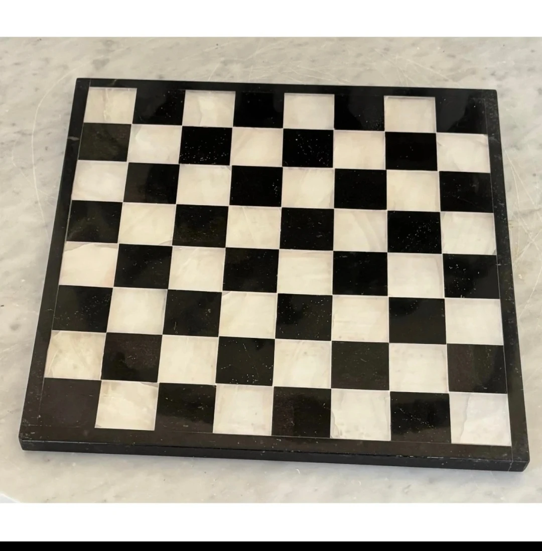 Vintage Marble and Onyx Chess Board - photo 5