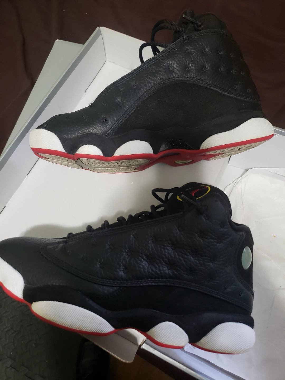 Air Jordan 13 Retro Black/True Red-White Men's Size 8 - photo 2