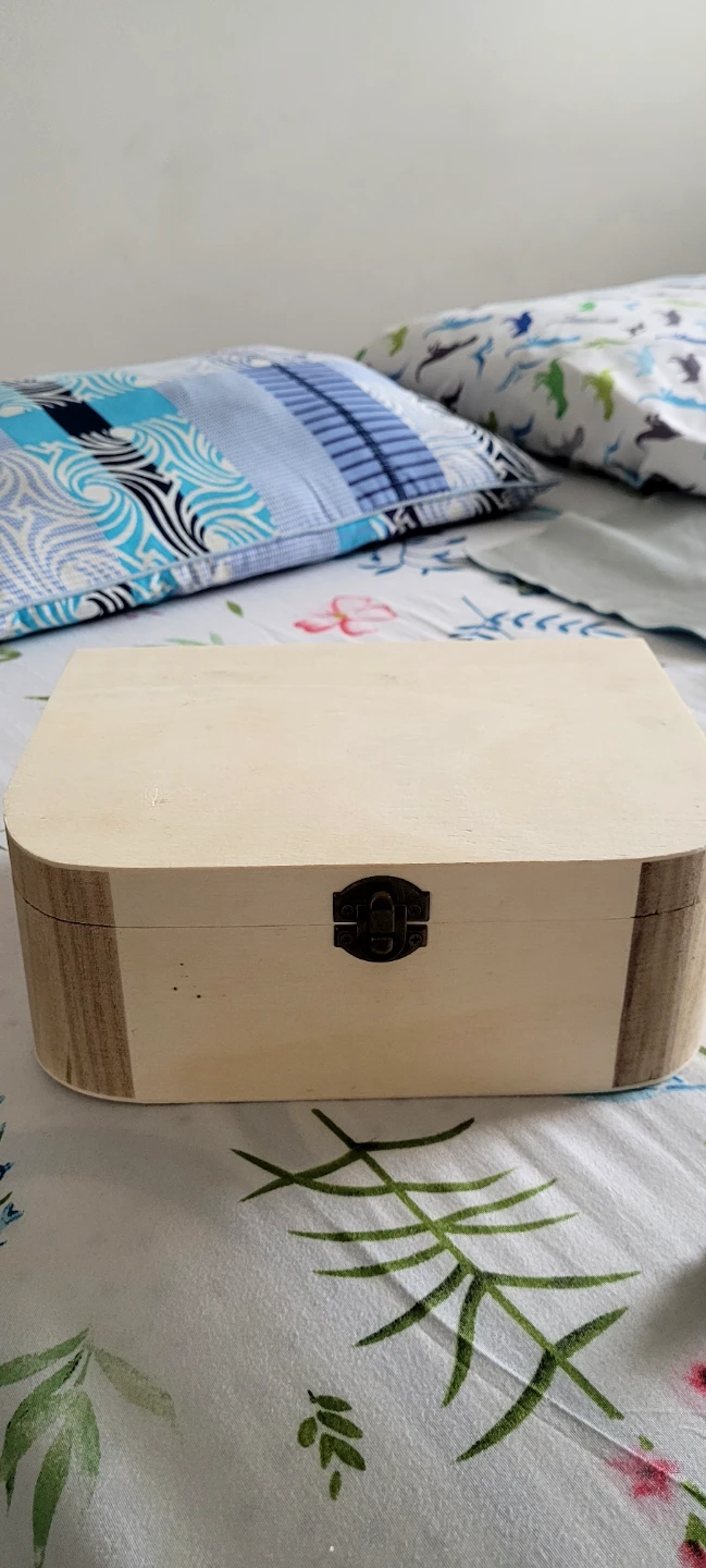Wooden Keepsake Box with Clasp