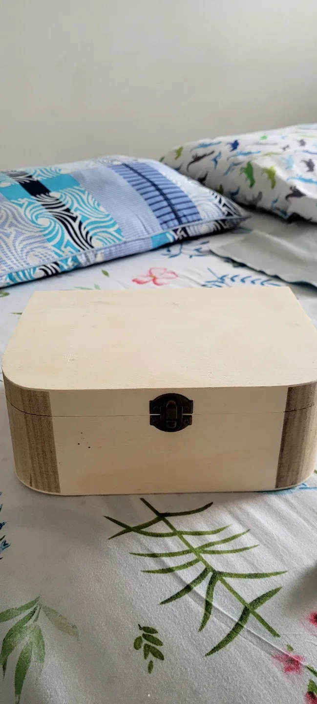Wooden Keepsake Box with Clasp