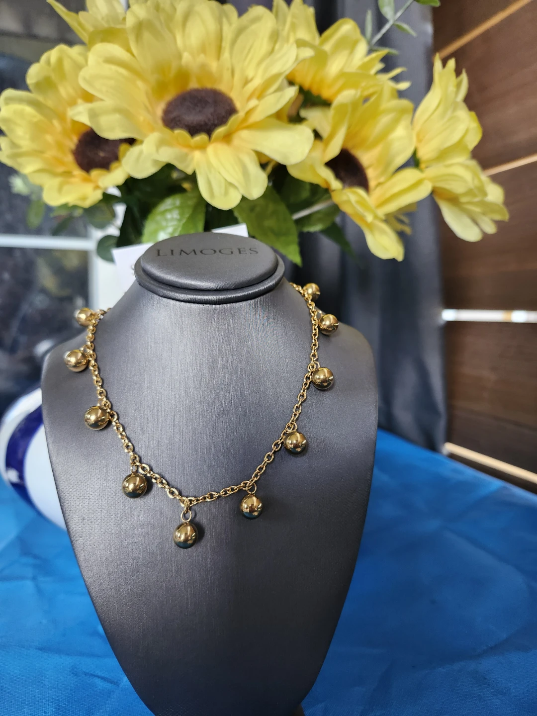 Limoges Gold Tone Necklace (Stainless Steel) - photo 2