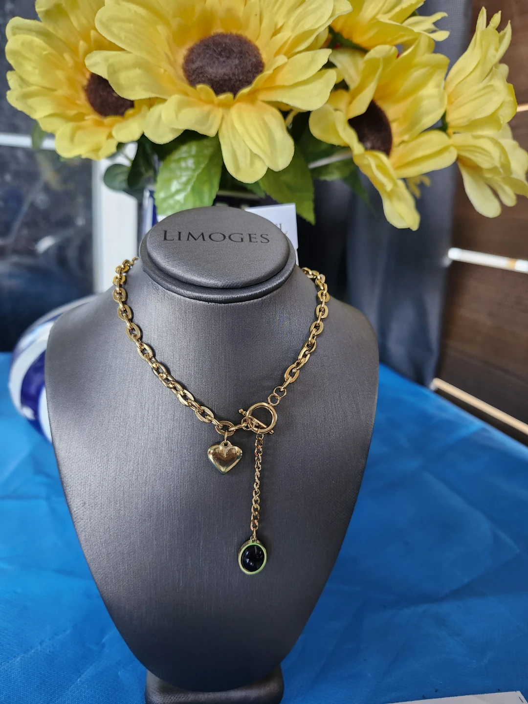 Limoges Gold Tone Necklace (Stainless Steel) - photo 4