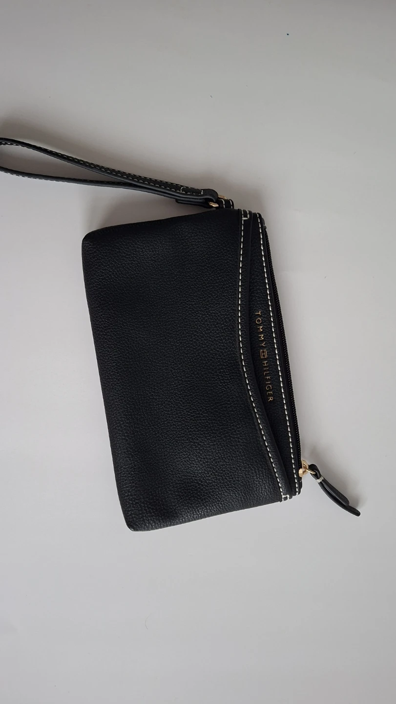 Tommy Hilfiger Black Wristlet Pouch