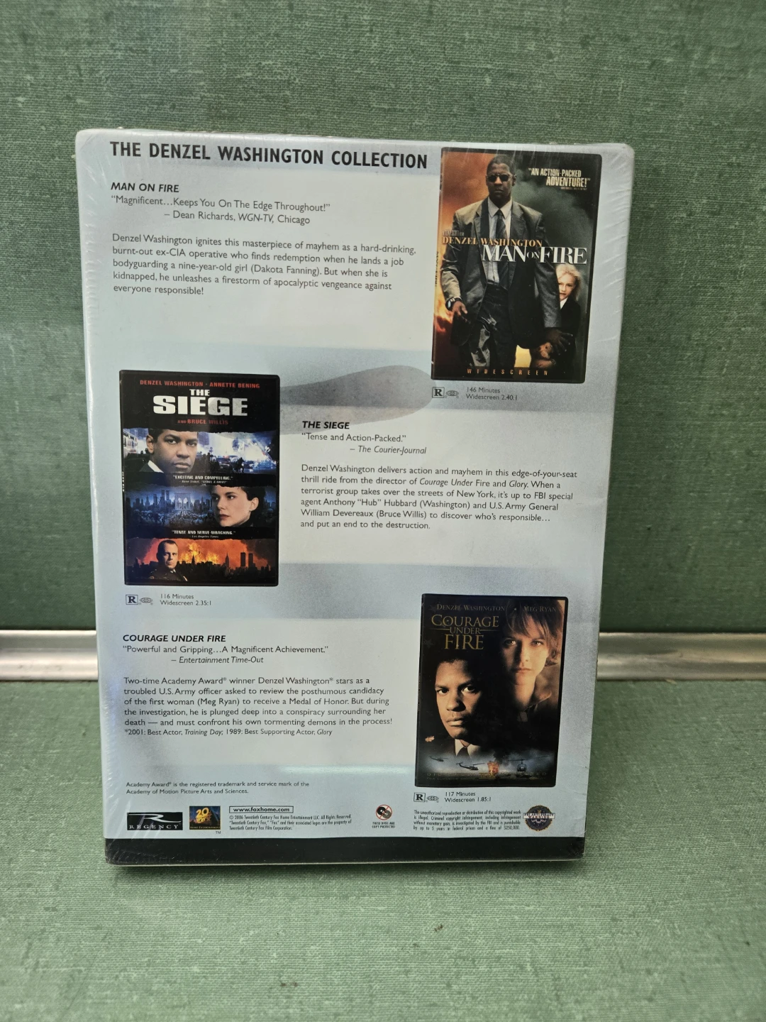Denzel Washington Collection DVDs - photo 2