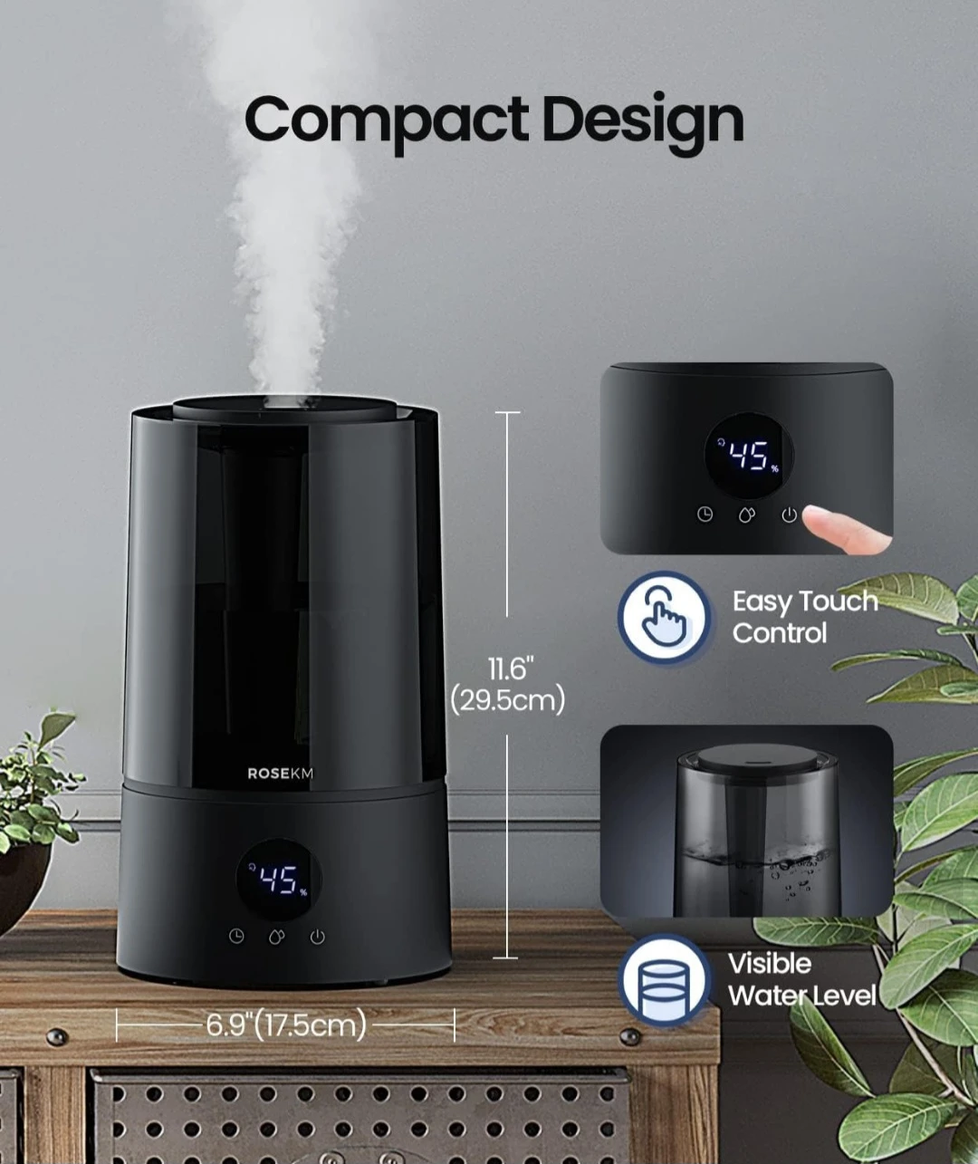 Rosekm 4.0L Humidifier - photo 2